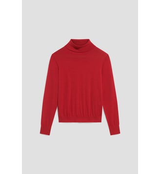 Pull à col roulé en laine mérinos - ROSAIRE - Gerard Darel - Rouge