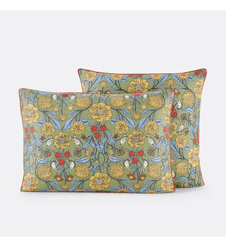 Taie d'oreiller satin de coton - La Redoute Interieurs - Multicolore