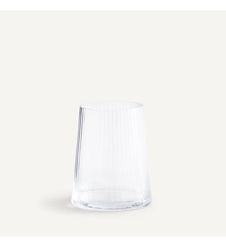 Lot de 6 verres à eau striés AM.PM