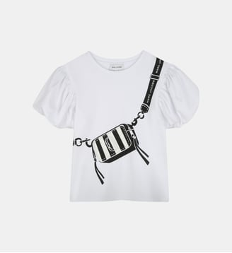 T-shirt avec manches fantaisie Marc Jacobs Kids