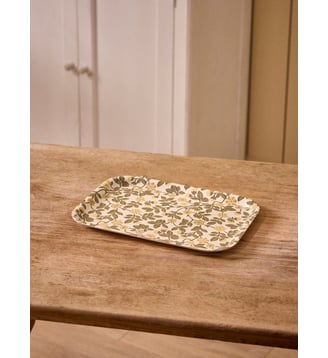Plateau floral en bois - Cyrillus - Imprimé fleurs