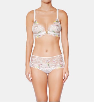 Shorty - Winter romance - Huit - Blanc et lilas