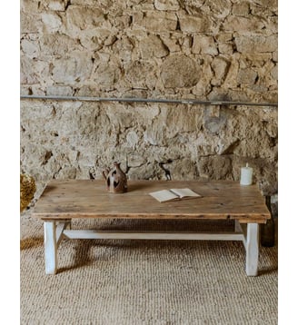 Table basse en bois Léonie N°946- Produit chiné - Debongout - Bois foncé
