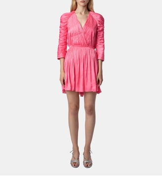 Robe Realine Satin - Zadig&Voltaire - Rose rubber