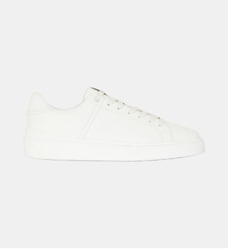 Baskets B-Court en cuir de veau - Balmain - White