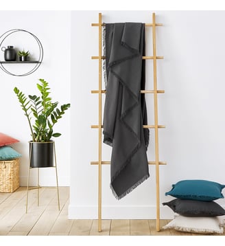 Plaid coton frangé La Redoute Interieurs