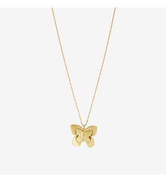 Collier doré grand modèle - BUTTERFLY - Caroline Najman - Doré