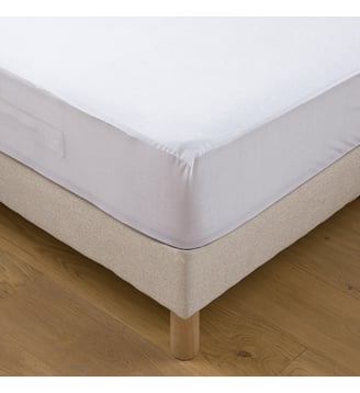 Protège-matelas, en éponge, en coton, imperméable - La Redoute Interieurs - Blanc
