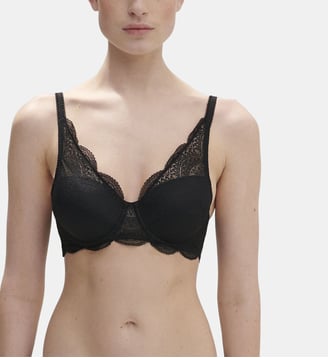 Soutien-gorge décolleté carré en spacer 3D - Noir - Simone Pérèle - Noir