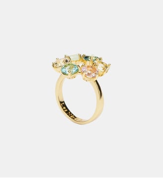 Bague fine 6 pierres la diamantine acqua azzura - Les Néréides - Bleu