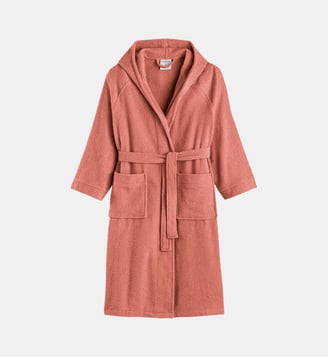 Peignoir capuche adulte 350 g/m² - La Redoute Interieurs - Bois de rose