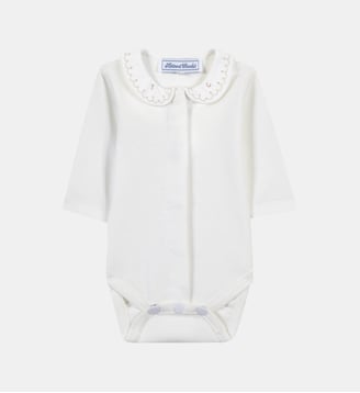 Body -  coton col brodé - Tartine Et Chocolat - Beige