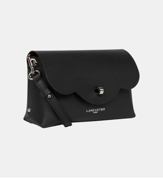 Sac trotteur Pur & Element City en cuir - Lancaster - Noir et rouge