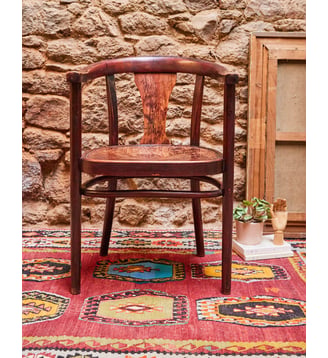 Fauteuil en bois Thonet Ernest N°811- Produit chiné - Debongout - Bois foncé