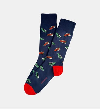 Chaussettes en coton - Sneakers Marine - Arthur - Marine