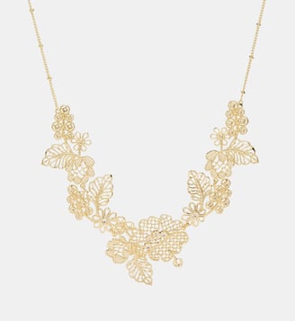 Collier plastron fil d'or - Les Néréides - Jaune