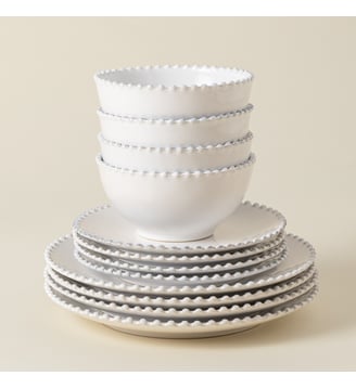 Set Table 12 Pièces avec Bol Pearl Costa Nova
