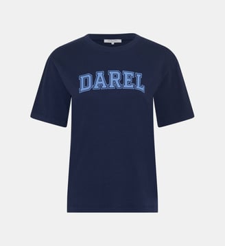 T-shirt en coton à inscription - MELLY - Gerard Darel - Marine