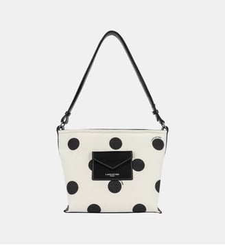 Sac seau Canvas KBA en coton - Lancaster - Pois ecru