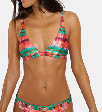 Haut de maillot triangle Drino - Banana Moon - Rose corail