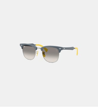 Lunettes de soleil Carré RB3807M RB3807M Scuderia Ferrari Collection - Ray Ban - Bleu brossé sur argenté