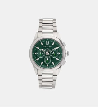 Montre Round Vert MOW906 - Montignac - Argenté