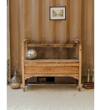 Banc en bois Antoine N°368- Produit chiné - Debongout - Bois clair