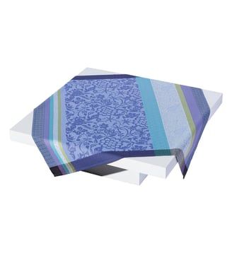 Nappe enduite Provence 100% coton - Le Jacquard Francais - Bleu lavande