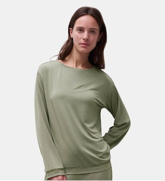 T-shirt manches longues matière douce - Chantelle - Green qwartz