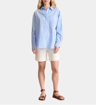 Chemise Ted rayures coton  - Garance Paris - Bleu