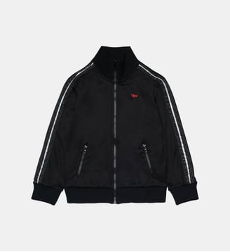 Sweat-shirt zippé intégral avec logo - Diesel Kids - Noir