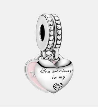 Charm pendentif avec cœurs mère et fille - Pandora - Argenté