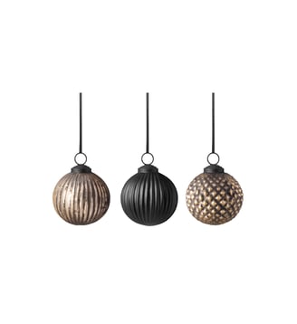 Boules de Noël en verre, 3 pièces Villeroy & Boch