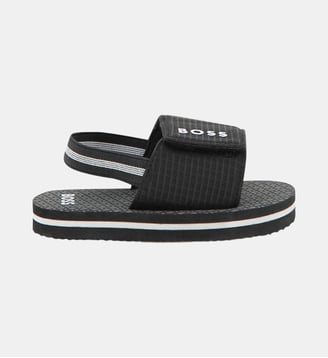 Claquettes à fermeture par bandes auto agrippantes - BOSS Kidswear - Black