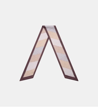 Norris - Foulard En Satin De Coton Chocolat Parallèle