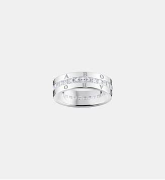 Bague ruban blanche pavé argent - Thomas Sabo - Argent