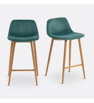Lot de 2 chaises de bar mi-hauteur Lavergne La Redoute Interieurs
