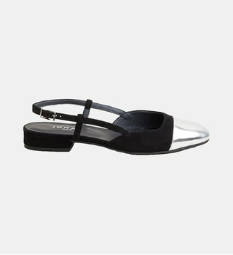 Ballerines Dhapou bicolores - Jonak - Argent et noir