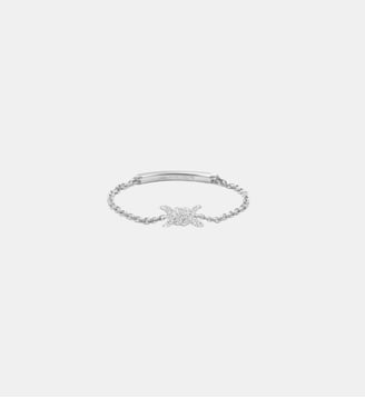 Bague Chaine Barbelé - Djula - Or blanc