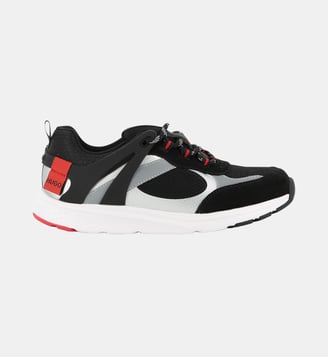 Baskets basse à lacets - Hugo Kids - Black