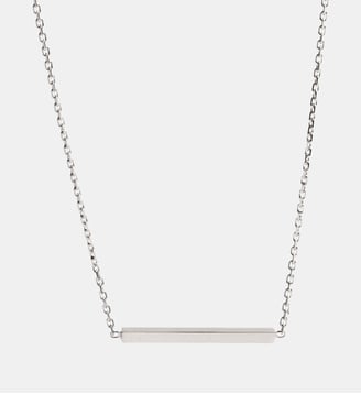 Collier Anagramme poli sur chaîne. - JEM - Blanc
