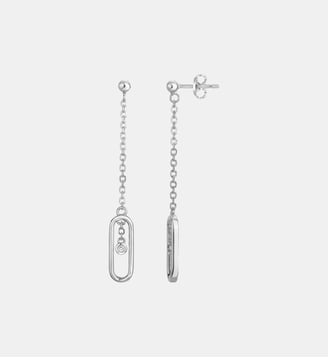 Boucles d'oreilles États d'Âme en Argent - La Garçonne Diamant - Argent