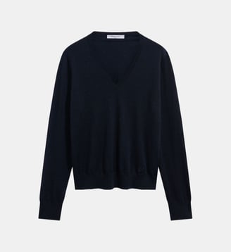 Pull V en laine fine - RACHEL - Gerard Darel - Marine