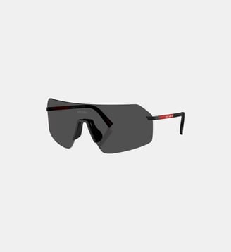 Lunettes de soleil Irrégulier PS B50S - Prada Linea Rossa - Noir