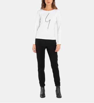 t-shirt en coton Point d'Ironie - Agnès b. - Blanc