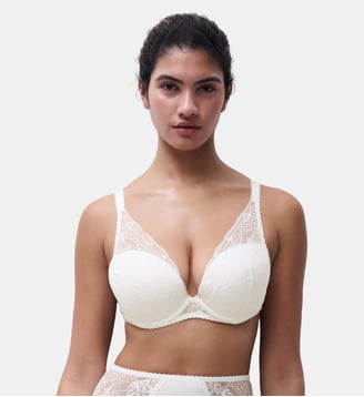 Soutien-gorge coques plongeant - Chantelle Pulp - Crème