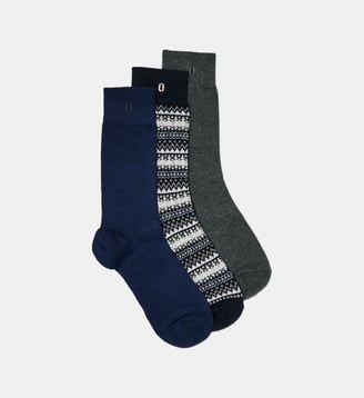 Pack de 3 Chaussettes - Odaje - Bleu et vert