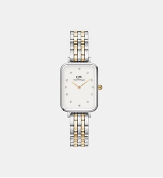 Montre Quadro Blanc DW00100625 - Daniel Wellington - Argenté