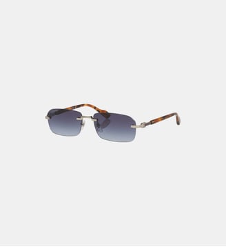 Lunettes de soleil Rectangulaire GG1221S - Gucci - Argent