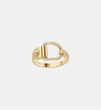 Bague Rivet Or Jaune & Diamants - Statement - Or jaune
